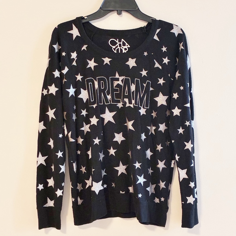 Chaser Dream Fleece Sweater Long Sleeve Soft Knit Pullover Casual Loungewear M